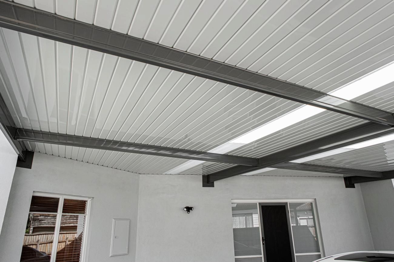 White Metal Roof — Colorbond Roofing in Gosford, NSW