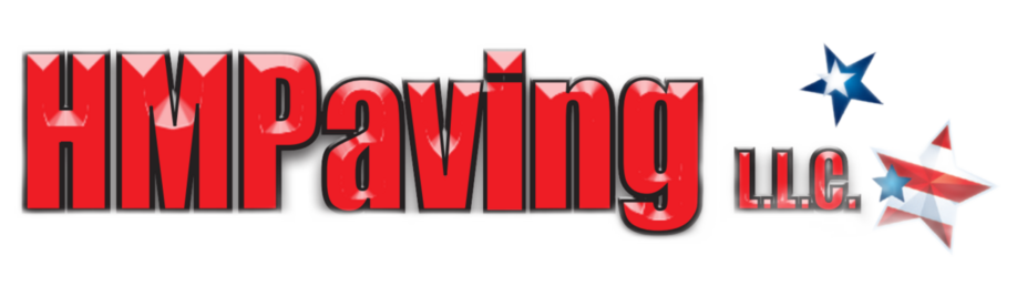Red "HMPaving" logo with a blue and a red, white, and blue star, "LLC".