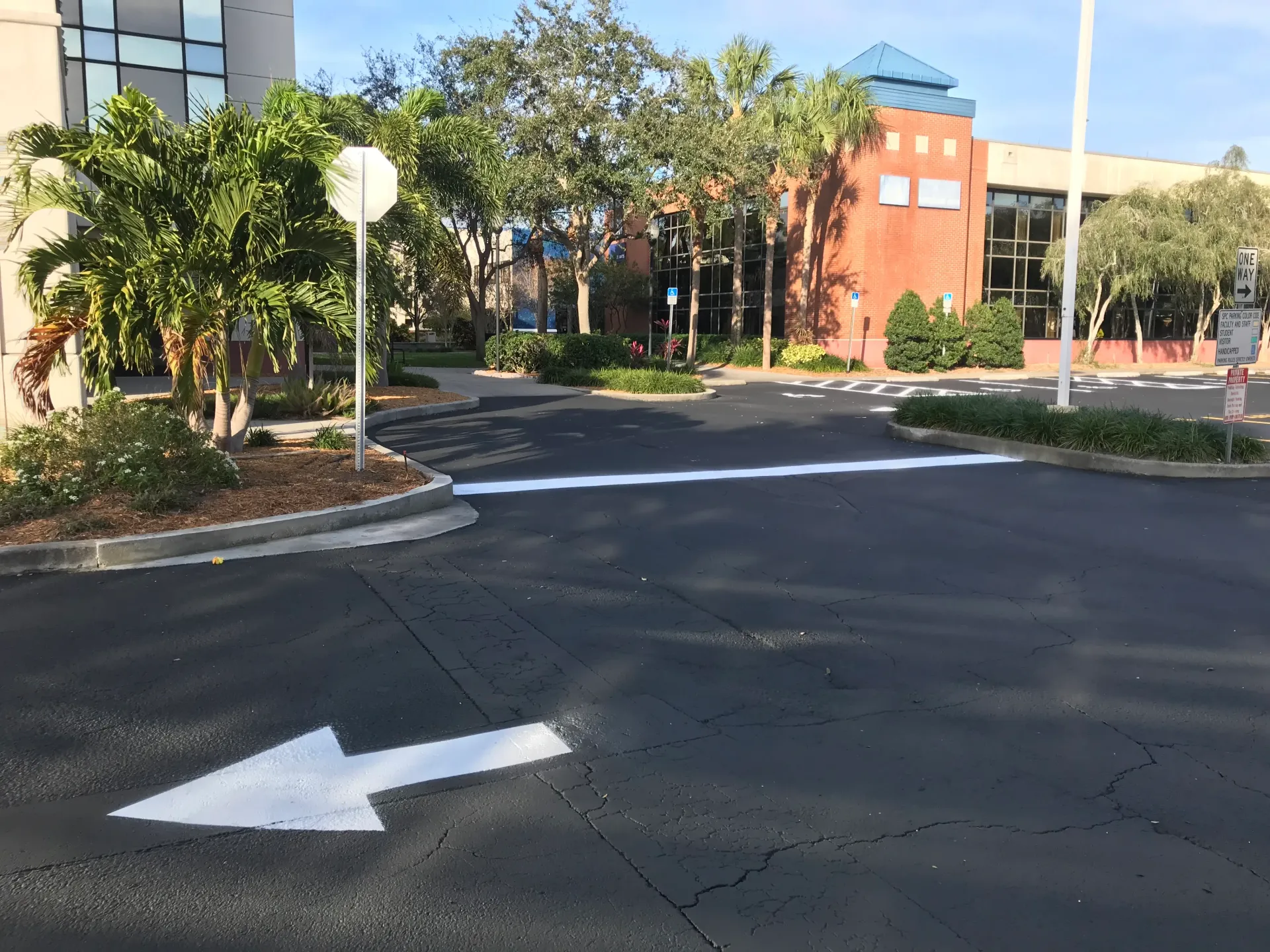 Commercial Paving. Parking lots, Roads