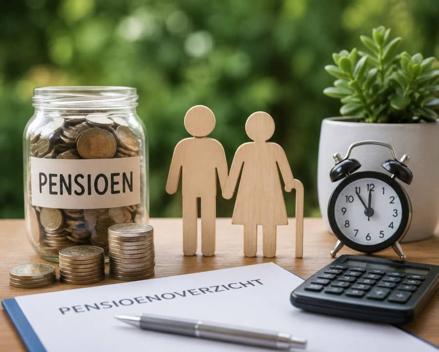 Afbeelding met pensioensymbolen. Lifestyle Habits