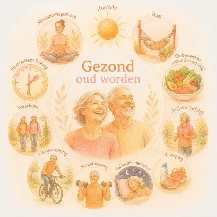 Gezond oud worden. Lifestyle Habits