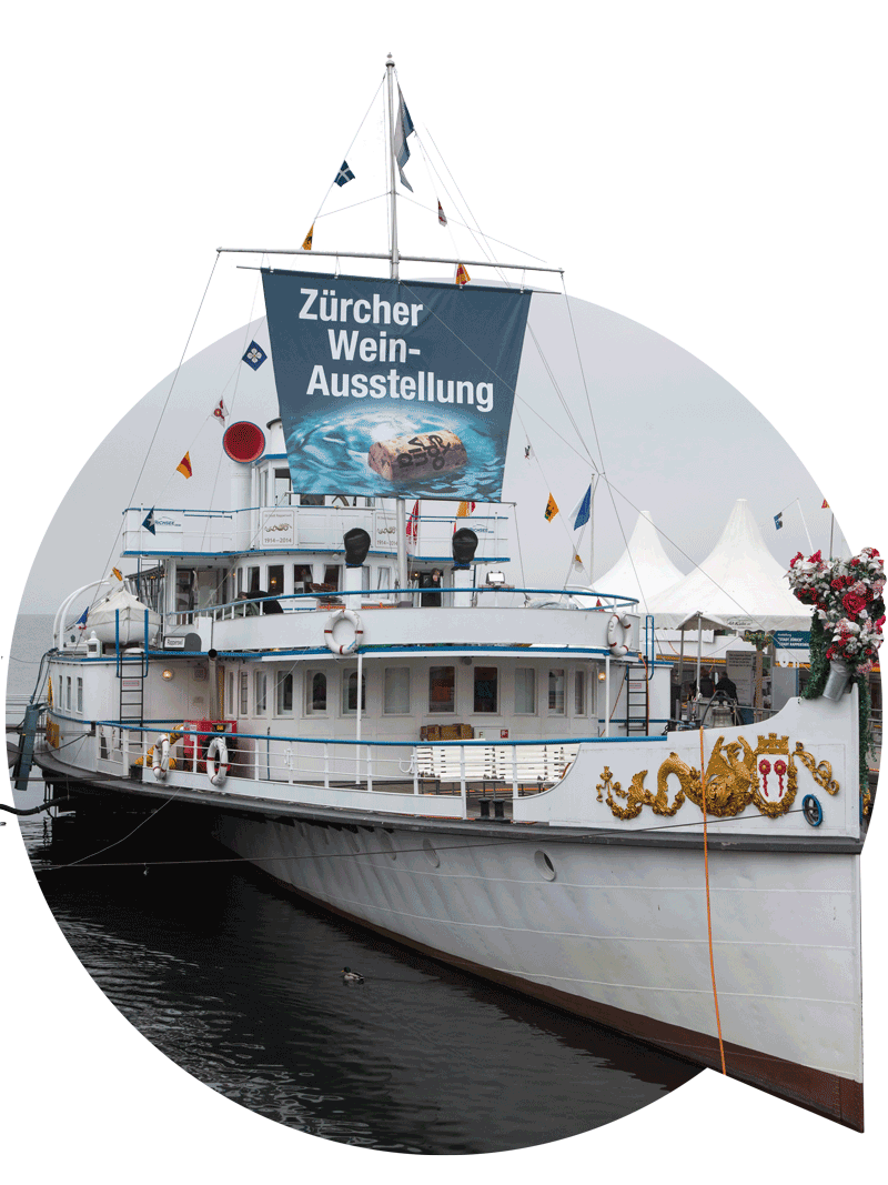 Eventheizung auf Schiff der Zürcher Wein-Ausstellung