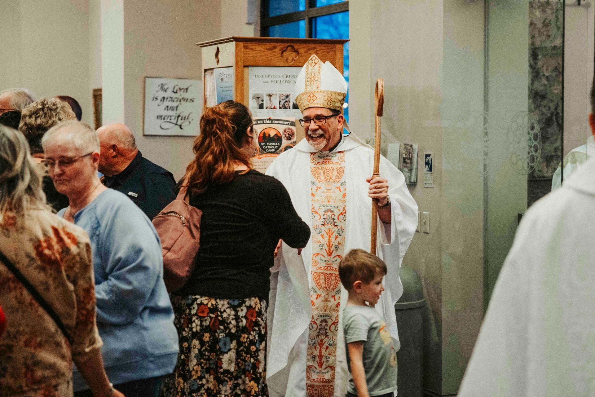 Bishop Fleming celebrating Mass