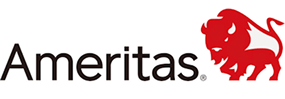 The ameritas logo has a red lion on it