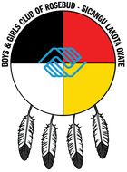Boys & Girls Club logo with two hands intertwined, text