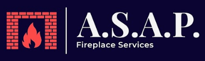 The logo for a.s.a.p. fireplace services