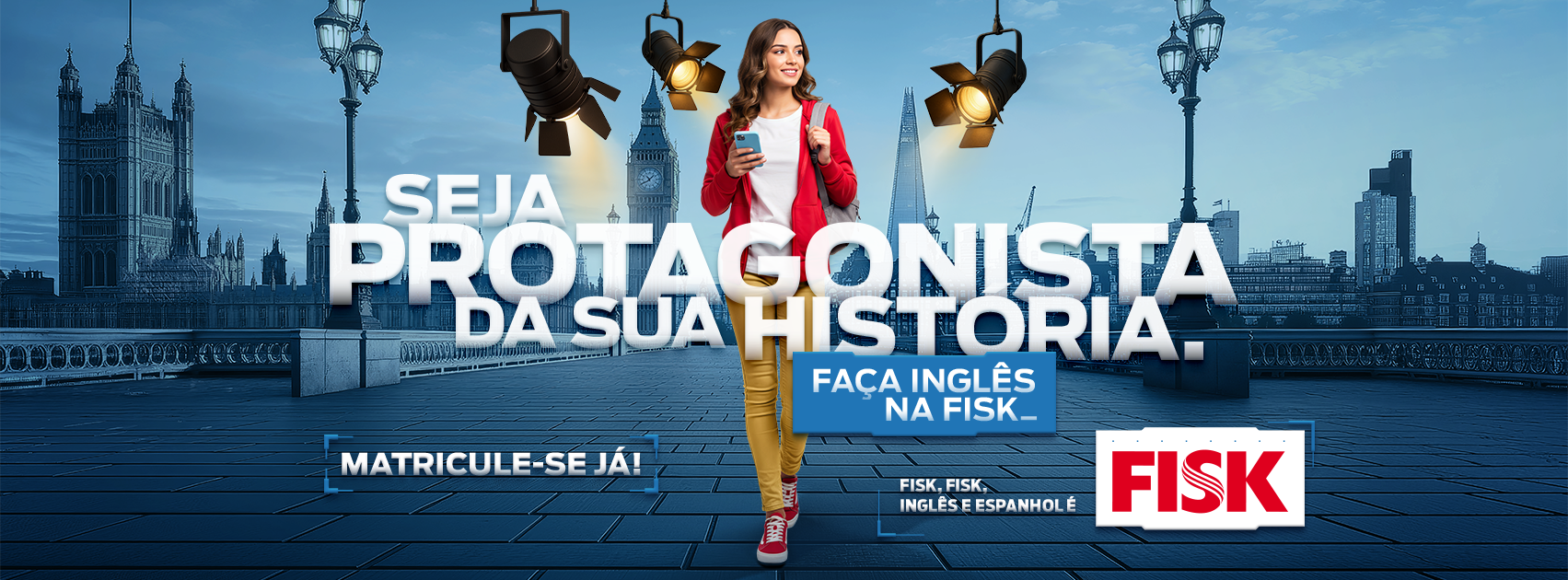 Banner Faça FISK Banner Ingles FISK