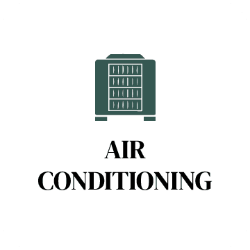 A logo for air conditioning with a picture of an air conditioner.