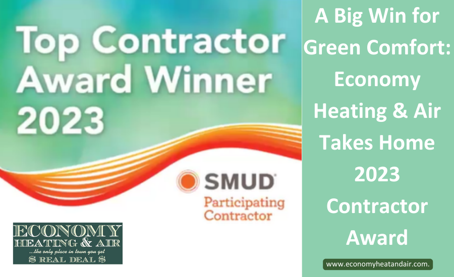 A poster that says top contractor award winner 2023