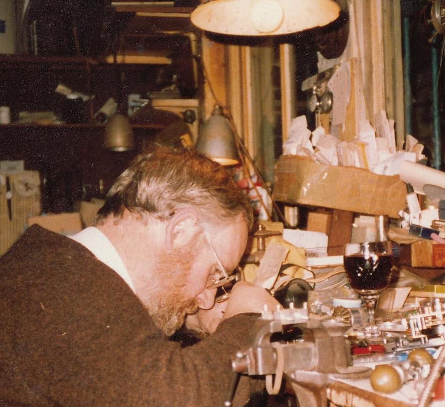 A Jeweller working on Jewellery in a Workshop— Burchell's Jewellers In Bowral, NSW
