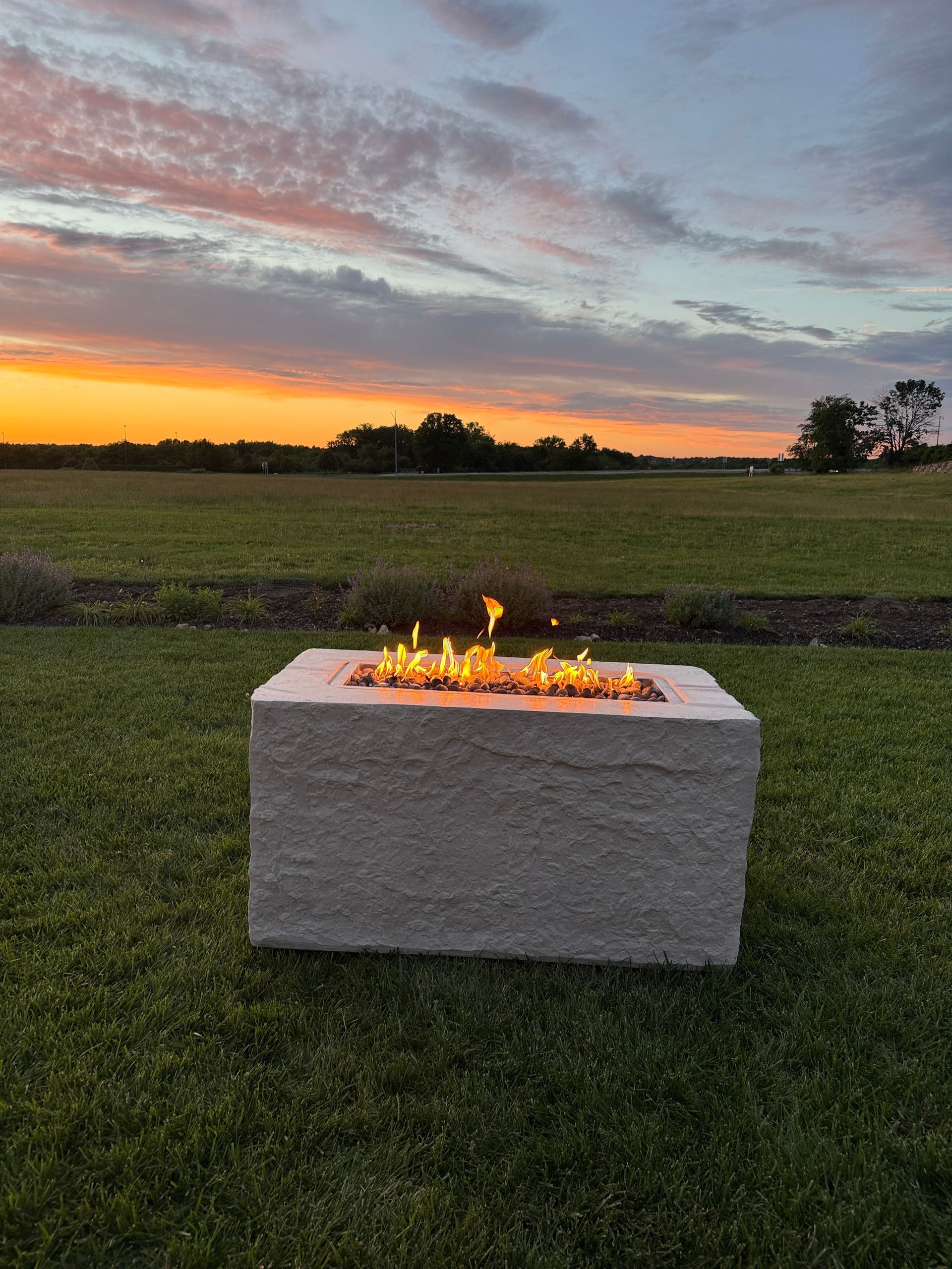 Faux Rock Fire Table