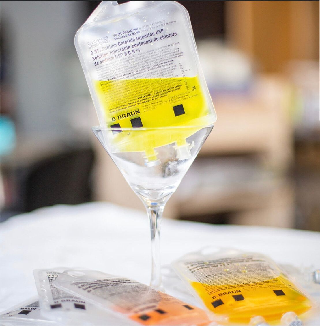 IV hydration bag