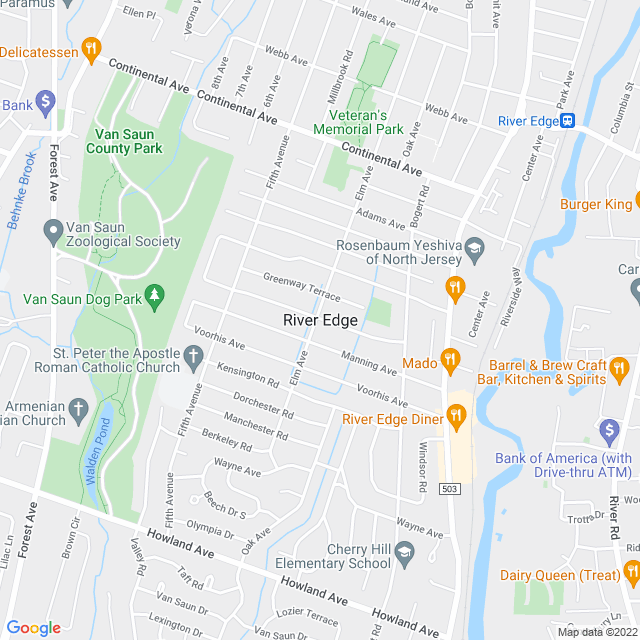 Map of business location