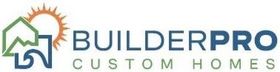 BuilderPro logo with a house, mountains, sun, and text: "BUILDERPRO CUSTOM HOMES".