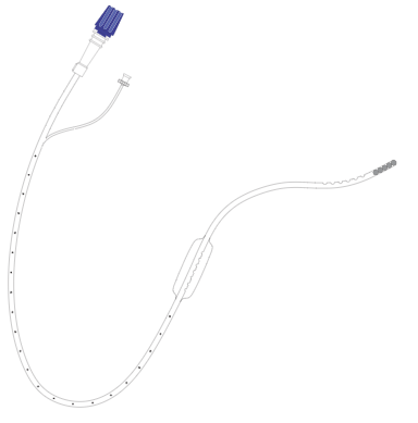 FluxMed feeding tube with esophageal pressure