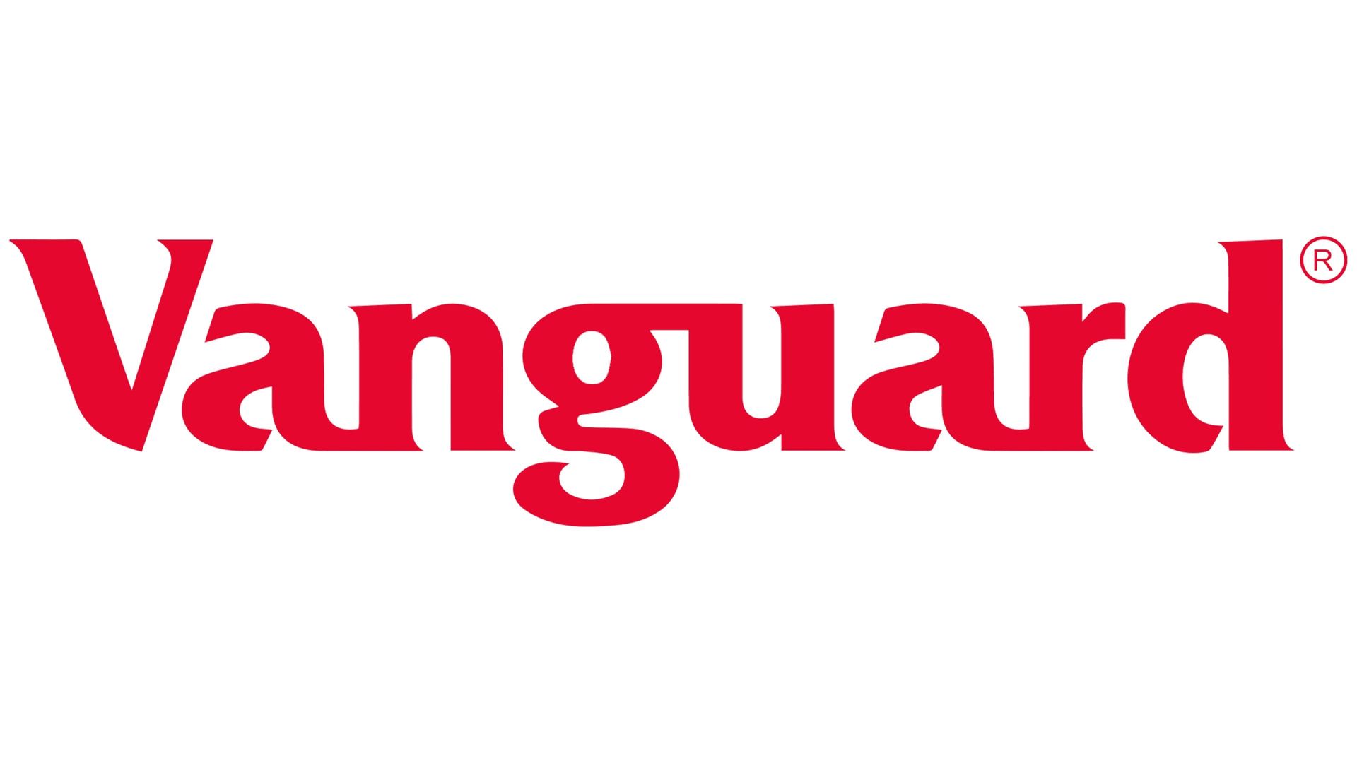 Red Vanguard logo on a white background