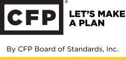 CFP logo with “LET’S MAKE A PLAN” and “By CFP Board of Standards, Inc.”