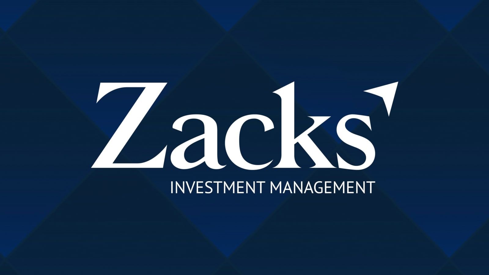 Zacks Investment Management logo in white on a dark blue background
