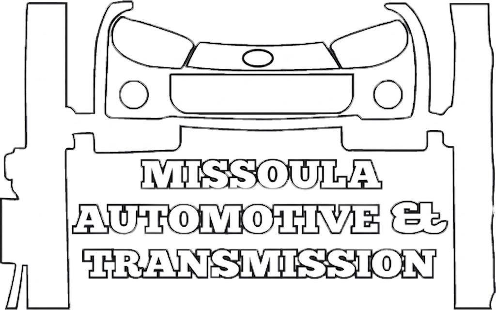 Black-and-white logo of a car outline with “Missoula Automotive & Transmission” text.