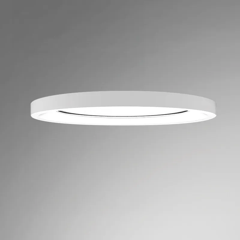 Round, ultra-thin LED ceiling fixture in a white finish