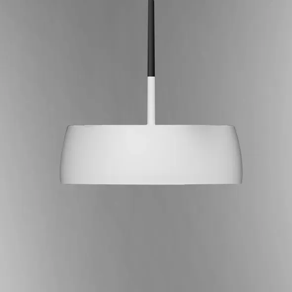 Rund LED-pendel med blød og ensartet belysning til moderne indendørsmiljøer.