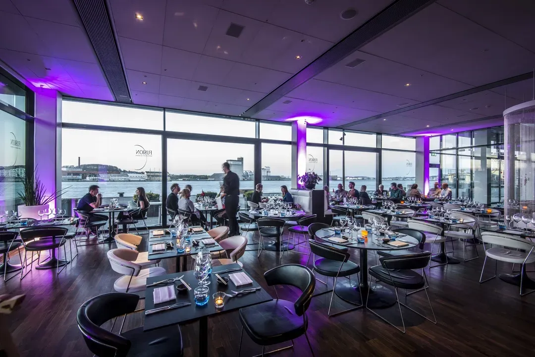 restaurant belysning hos fusion aalborg