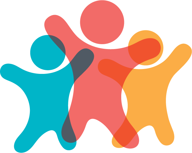 A group of people standing together with their arms outstretched