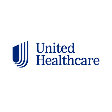 The united healthcare logo is blue and has a shield on it.