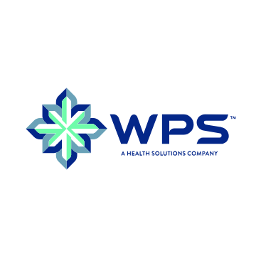 The logo for wps is a health solutions company.