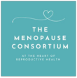 The logo for the menopause consortium at the heart of reproductive health.