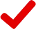 Red check mark.