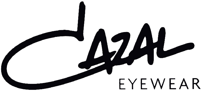 Black stylized “AZAL” logo with “EYEWEAR” beneath it on a white background