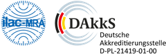 Logo DAkkS Deutsche Akkreditierungsstelle D-PL-21419-01-00