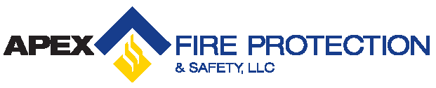 The logo for apex fire protection and safety llc