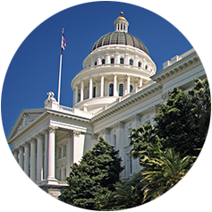 A picture of the capitol building in california A picture of the capitol building in california