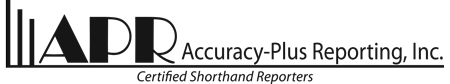 Accuracy-Plus Reporting, Inc. Accuracy-Plus Reporting, Inc.