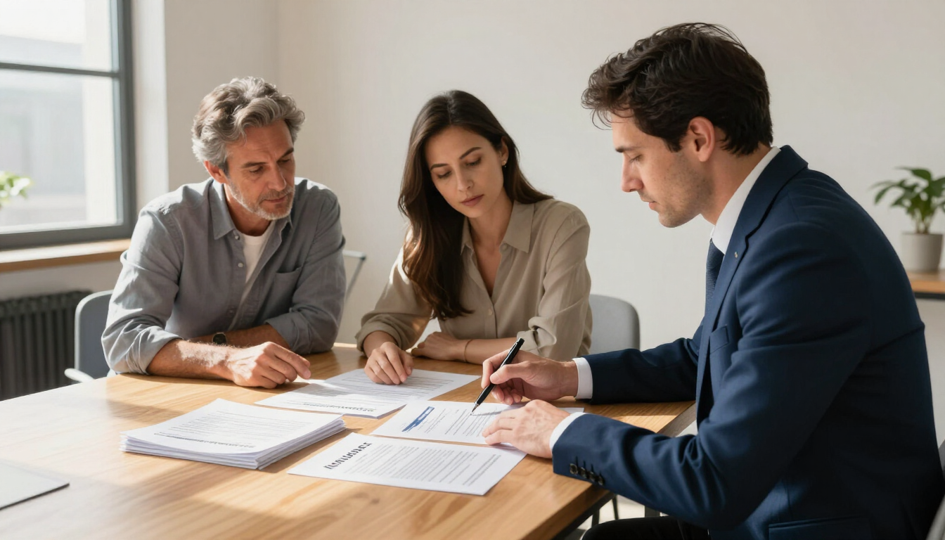 Independent agent vs captive insurance agent meeting with clients