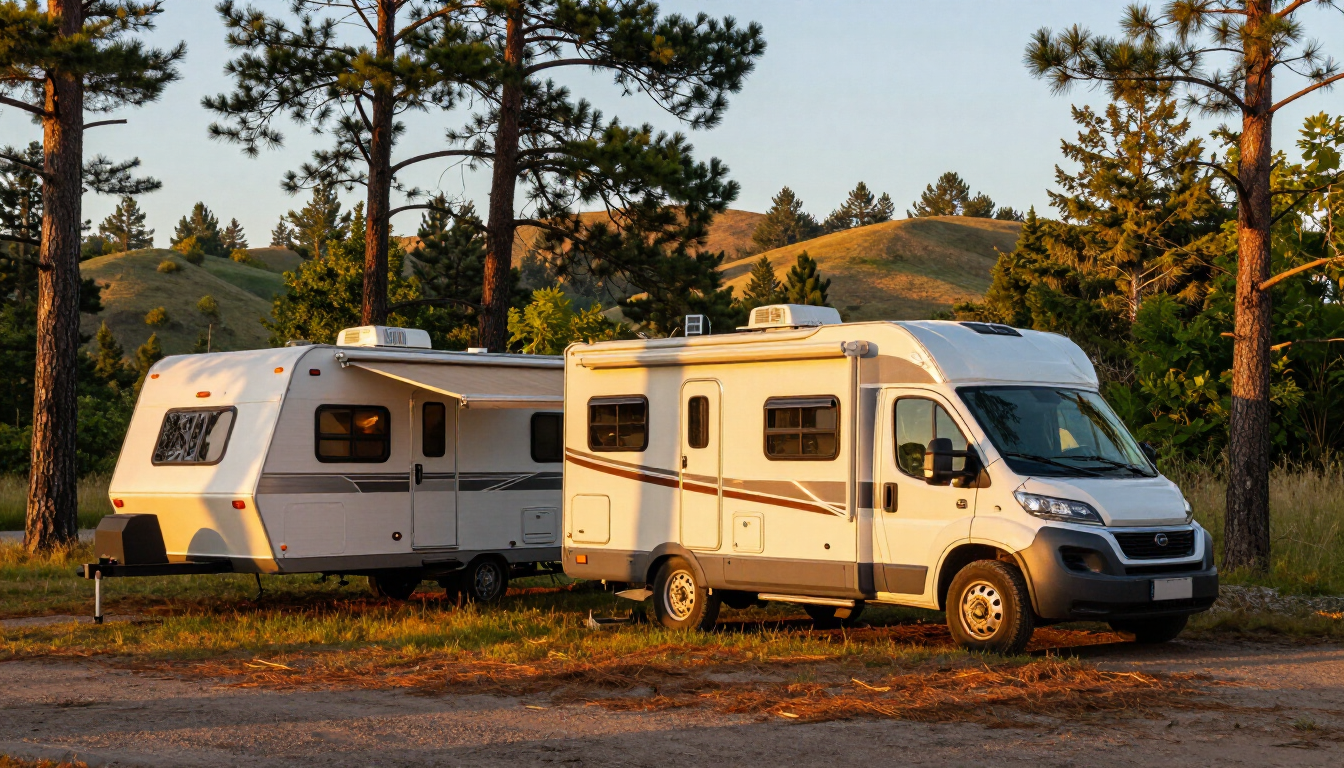 RV insurance vs travel trailer insurance comparison at a Wisconsin campground