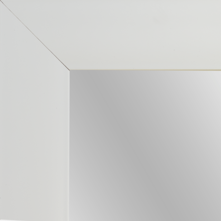 Mirror Renovations 4138 Framed Mirror - White Flat