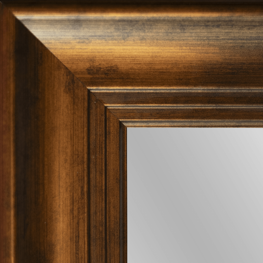 Mirror Renovations 4158 Framed Mirror - Brushed Rubbed Gold