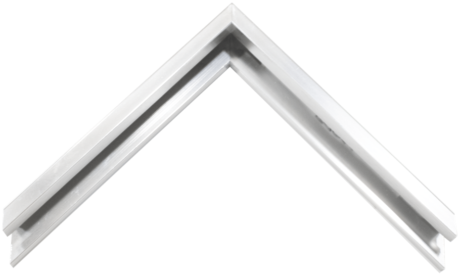 Mirror Renovations 8004 Framed Metal Mirror - Square Silver