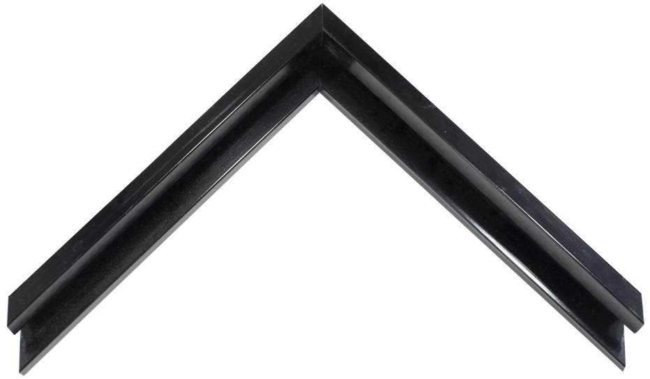 Mirror Renovations 8007 Framed Metal Mirror - Square Shiny Black