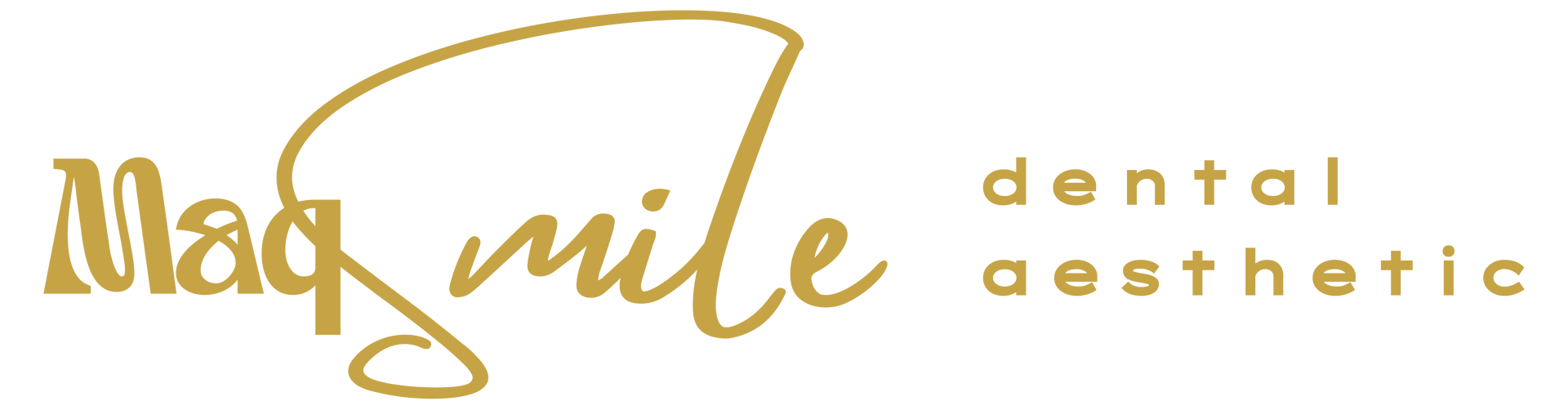 Logo for dental aesthetic services, featuring 