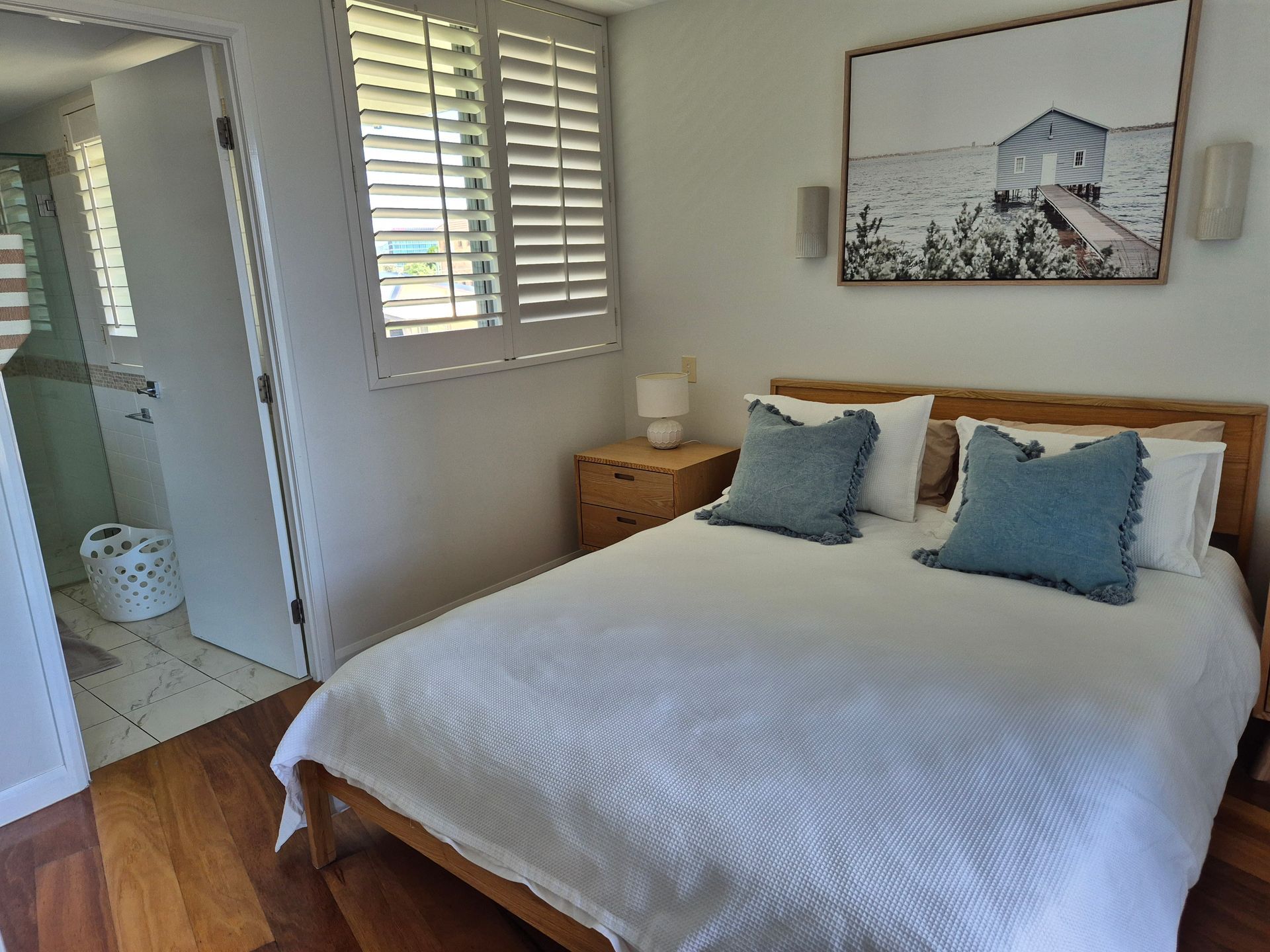 Bright Bedroom With a Made Bed — KirraLina Cleaning Services in Tweed Heads, NSW