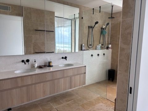 Modern Bathroom With Double Vanity — KirraLina Cleaning Services in Tweed Heads, NSW