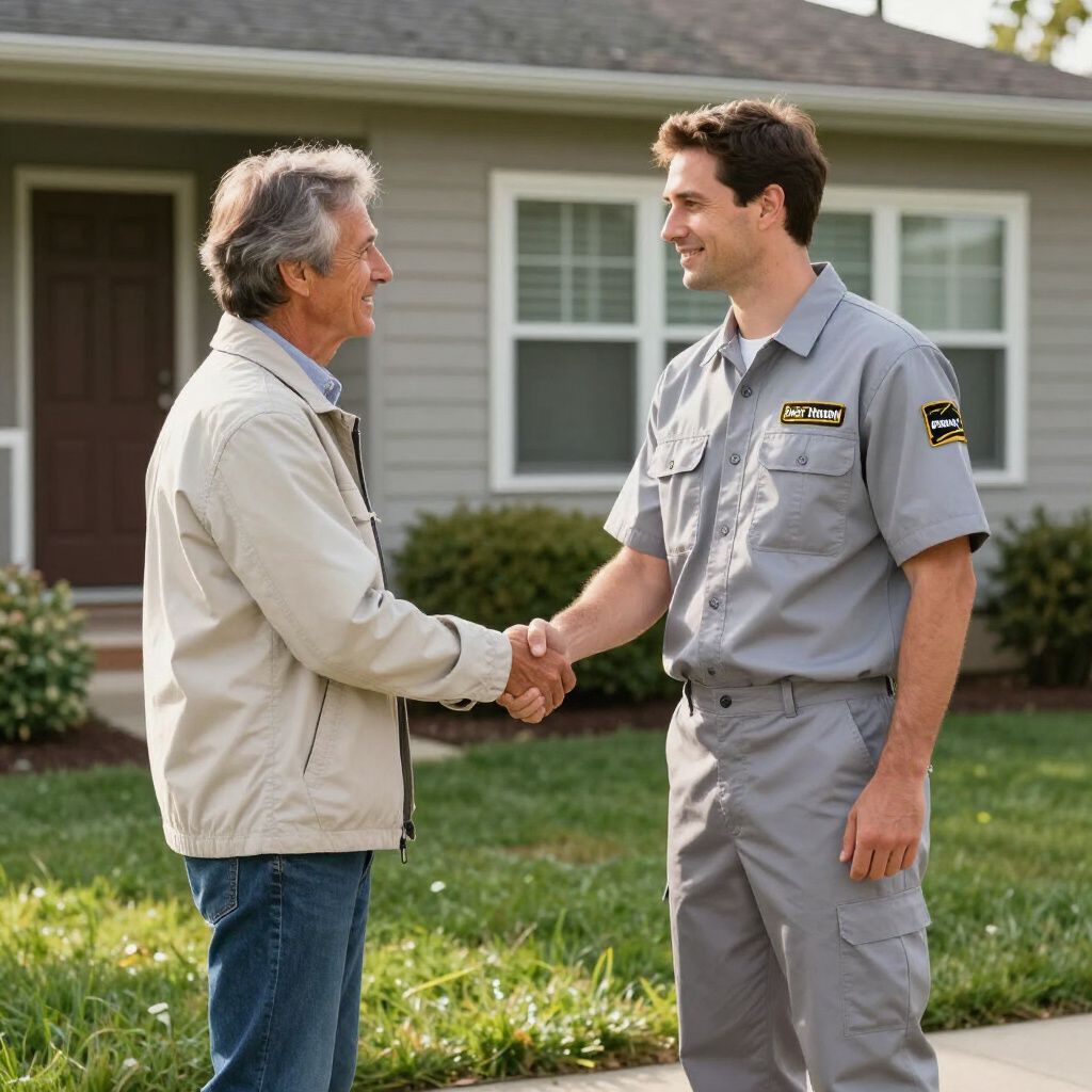 Two men shaking hands