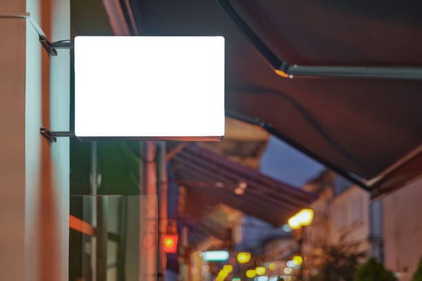 A blank illuminated lightbox on the wall. A commercial signage provided by Precise Sign in Phoenix, AZ.