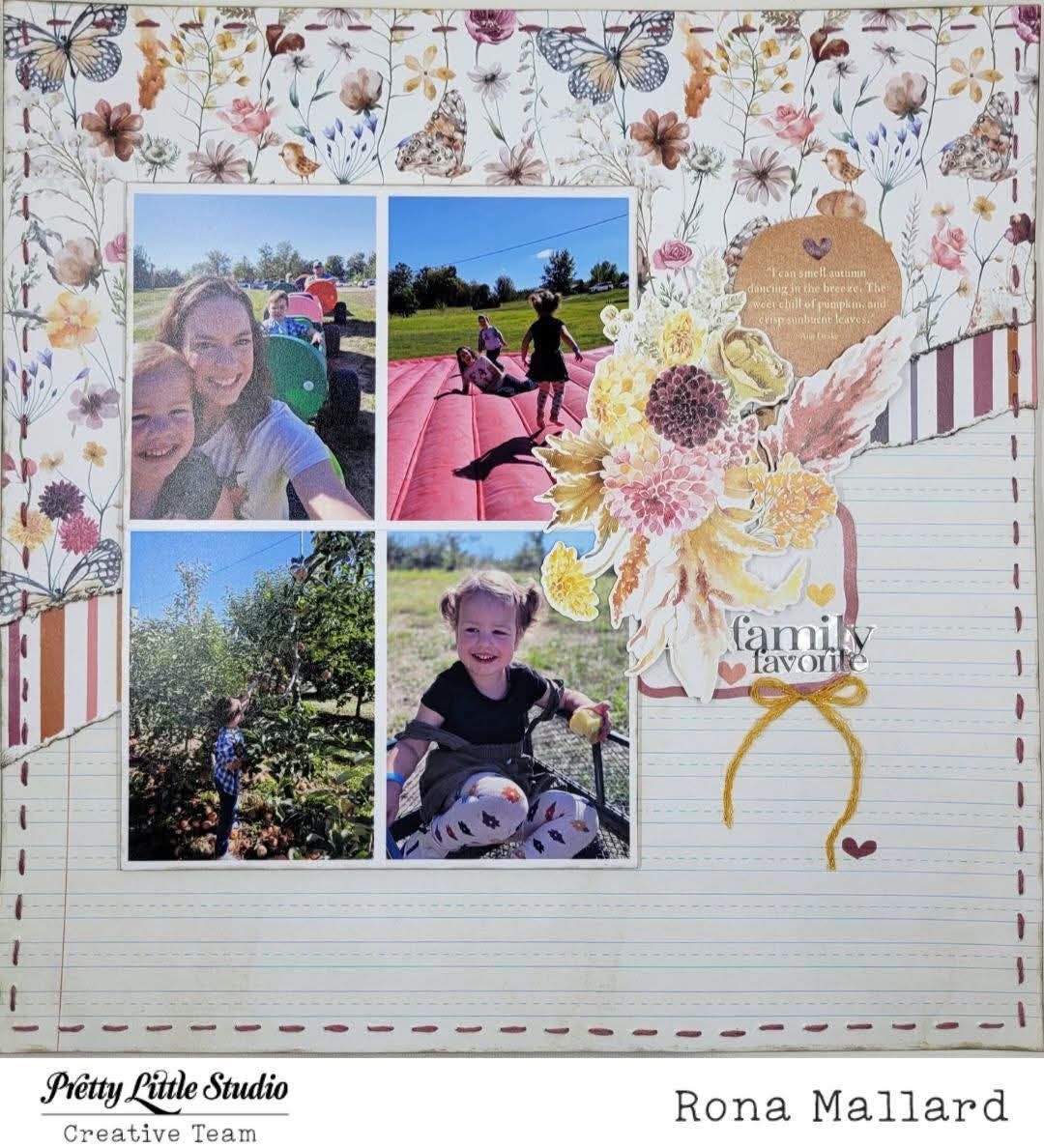 This is the layout we are scraplifting in the Pretty Little Studio Facebook Group! You can play along and be entered to win a prize!