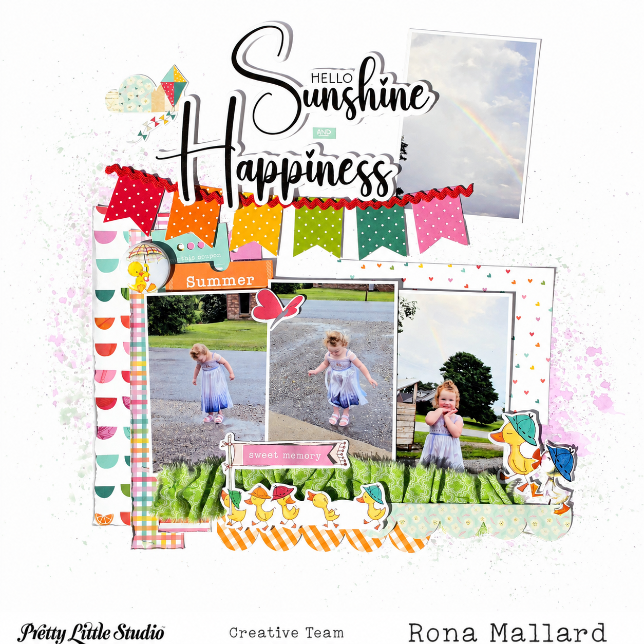 This is the layout we are scraplifting in the Pretty Little Studio Facebook Group! You can play along and be entered to win a prize!