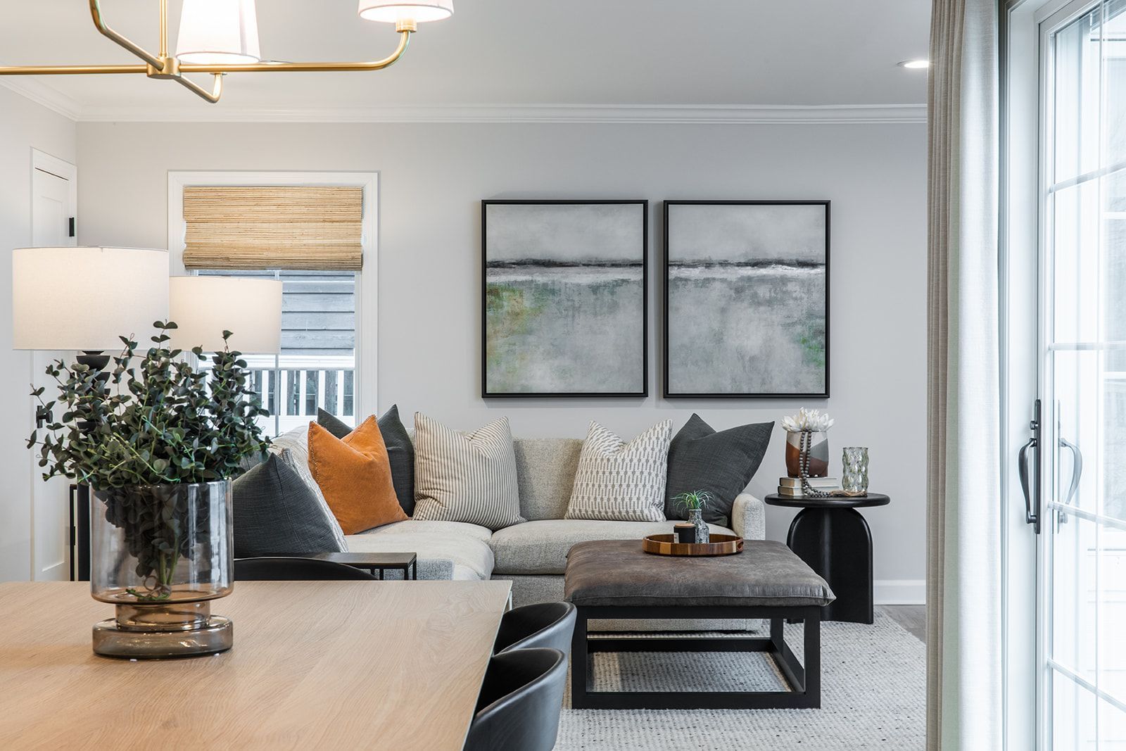 A living room with a couch